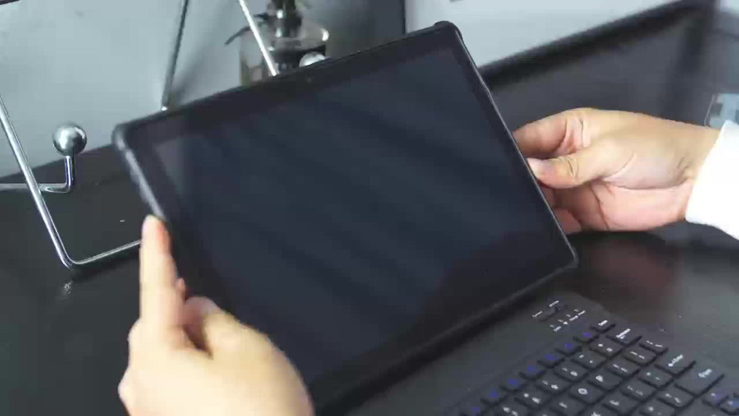 Android Tablet 10.1-Inch with Android 15, WiFi 6, 6000mAh Battery and Case or Keyboard Options