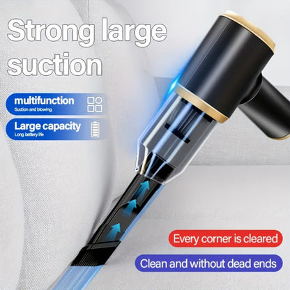 Handheld Vacuum Cleaner and Air Duster with Blow-Suction Modes, Six Attachments and Two Power Options