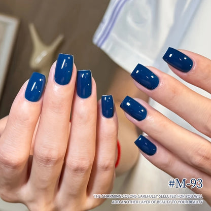 Gel Nail Polish Set 6 Colors Semi Permanent Soak Off UV LED - Long Lasting Electroplating Finish Nail Gel Kit for Salon & Home Use 0.51oz Each