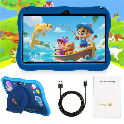7 Inch Kids Tablet Android 14 WiFi 5 – 2025 Model, 4GB RAM 128GB Storage, HD Display, Dual Cameras, Pre-Installed Educational Apps, Parental Controls, Durable Learning Tablet for Kids