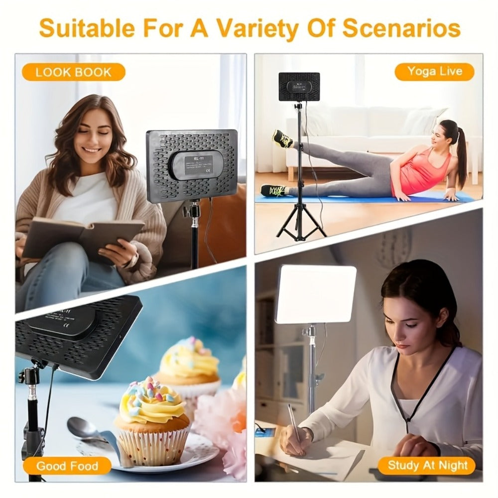 LED Ring Light 10 Inch with Stand Dimmable Fill Light for Vlogging Photography Makeup Selfie Live Streaming Video Conferencing Photo Studio Speedlight