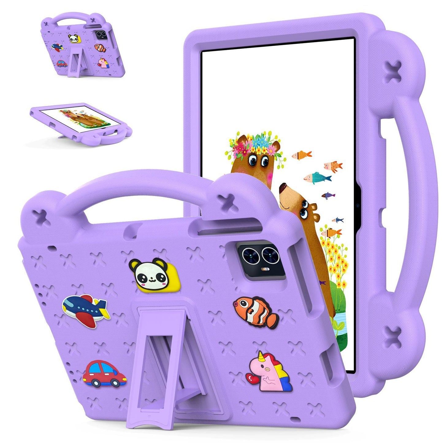 T-Mobile Revvl Tab 2 (2025) Case with Stand & Handle | Shockproof EVA PC Hybrid Shell, Heavy-Duty Protective Cover for Revvl Tab 2 Tablet, Kids-Friendly, Drop Protection for Travel Gaming School