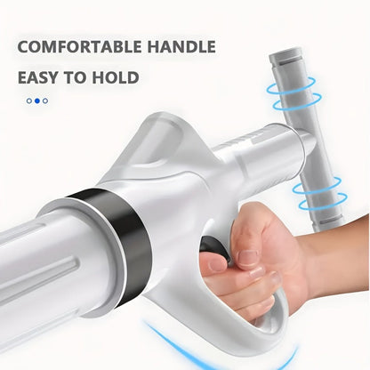 Drainage Spray Gun with Adjustable Pressure - Air Plunger Tool for Unclogging Toilets Sinks & Floor Drains