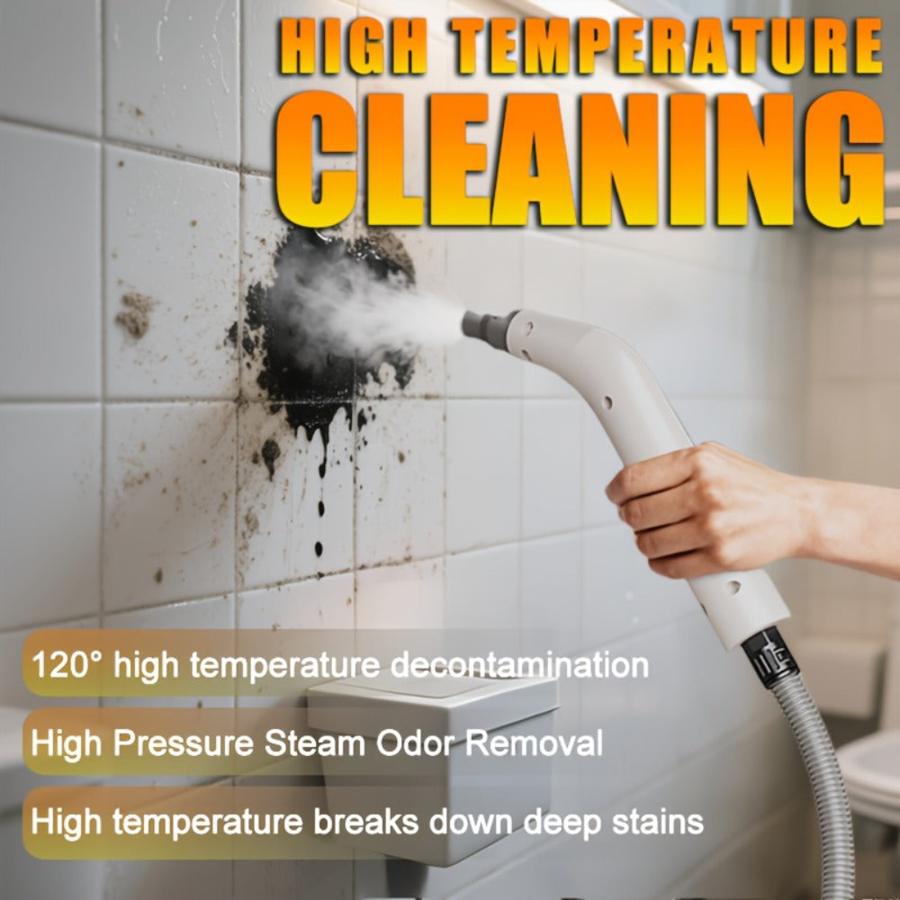 Portable Steam Cleaner 1200W, 2.3Bar High-Pressure Handheld Steam Cleaner 15-Second Heat-Up, 750ML Tank