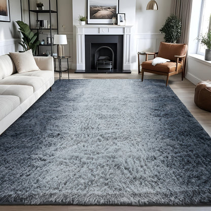 Fluffy Indoor Area Rug in Five Colors and Six Size Options for Living Room, Bedroom, Kitchen or Bathroom