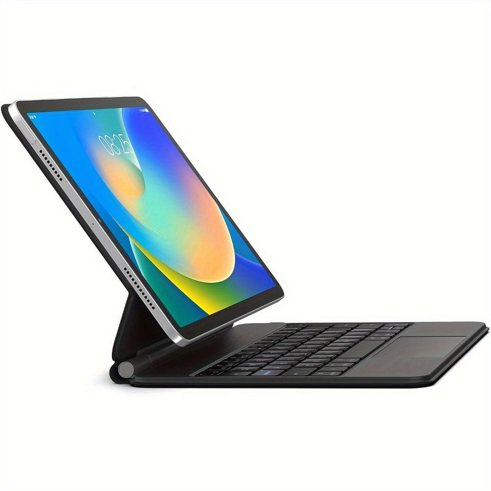 iPad 10th Gen Keyboard Case with Backlit Magic-Style Magnetic Keyboard – Multi-Touch Trackpad, Cantilever Stand, Wireless, Type-C Charging for iPad 10.9" 2022 | Black & White