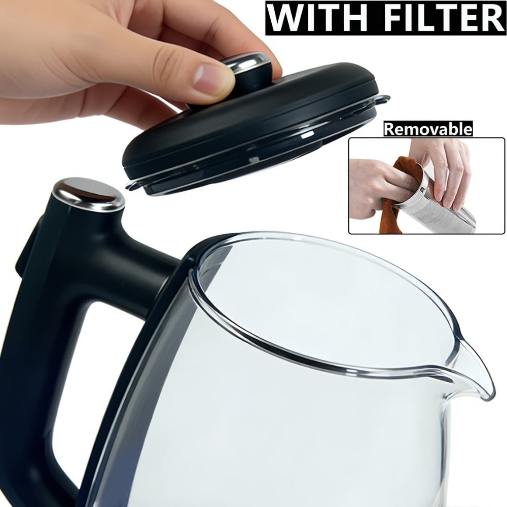 Electric Kettle 1150W Fast Heating – Removable Stainless Steel Filter, Overheat Protection & Easy to Clean, Versatile Hot Water Kettle for Coffee, Tea & Drinking Water, Ideal Kitchen Gift