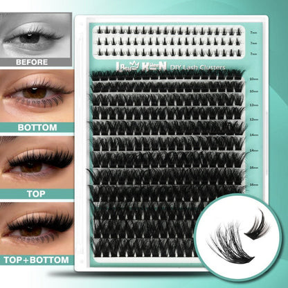 False Eyelash Cluster Kit with Four Package Options from 209 to 1993 Pieces plus Tools and Gift Bags