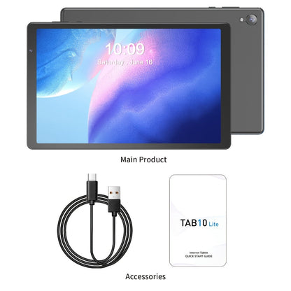 Android Tablet 10.1-Inch with Android 14, 4GB Total Memory, 32GB Internal Storage and 6000mAh Battery