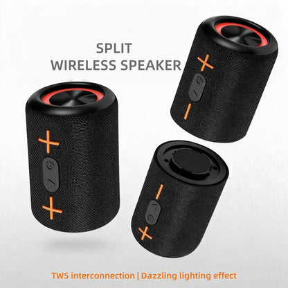 Portable Bluetooth Speaker S10 with RGB Breathing Lights, Dual-Channel Pairing and Battery or USB Power