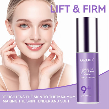 Face Serum NAD+ and NMN Bio Boosting Purple Pump Bottle with One Source-Listed Formula Option