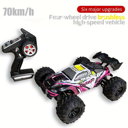 Remote Control Car, 1:16 Scale 4WD Off-Road Truck with 2.4GHz Control, 70KM/H Source Speed and Four Color Options