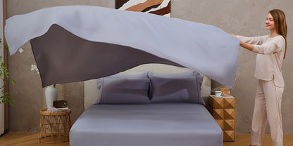 Bed Sheet Set Soft Breathable Cooling Microfiber Fitted & Flat Sheets with Deep Pockets – Wrinkle Free Hotel Luxury Bedding in Multiple Colors & Sizes