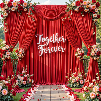 Two-Piece Photography Backdrop Curtain Set, 59 x 118 Inches per Panel, with Rod Pockets and Color Options
