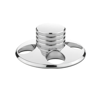 Vinyl Record Weight Stabilizer, 79 mm Metal Turntable Clamp in Solid or Four-Hole Black, Silvery and Golden Options