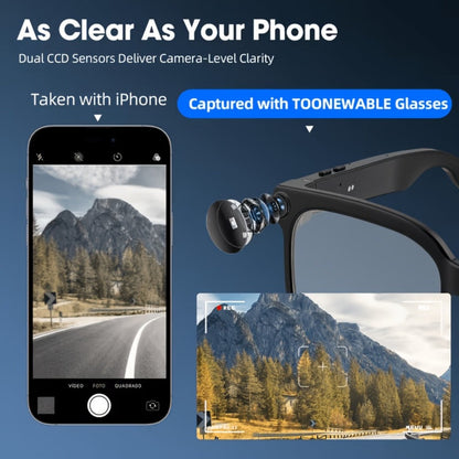 ChatGPT AI Smart Glasses with 8MP HD Camera – Real-Time Translation, Wireless Calling, Blue Light Protection, Dual Mic ENC, Touch Control, Photochromic & Camera-Free Variants for Men Women