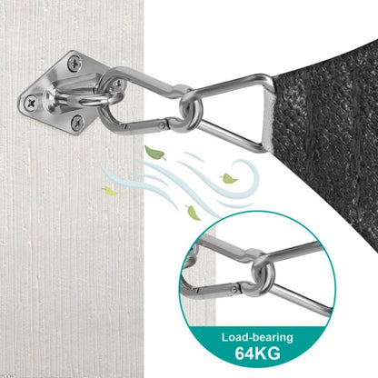 44-Piece Metal Shade Sail Hardware Kit with Weather-Resistant Finish for Patio detail image - detail view 11