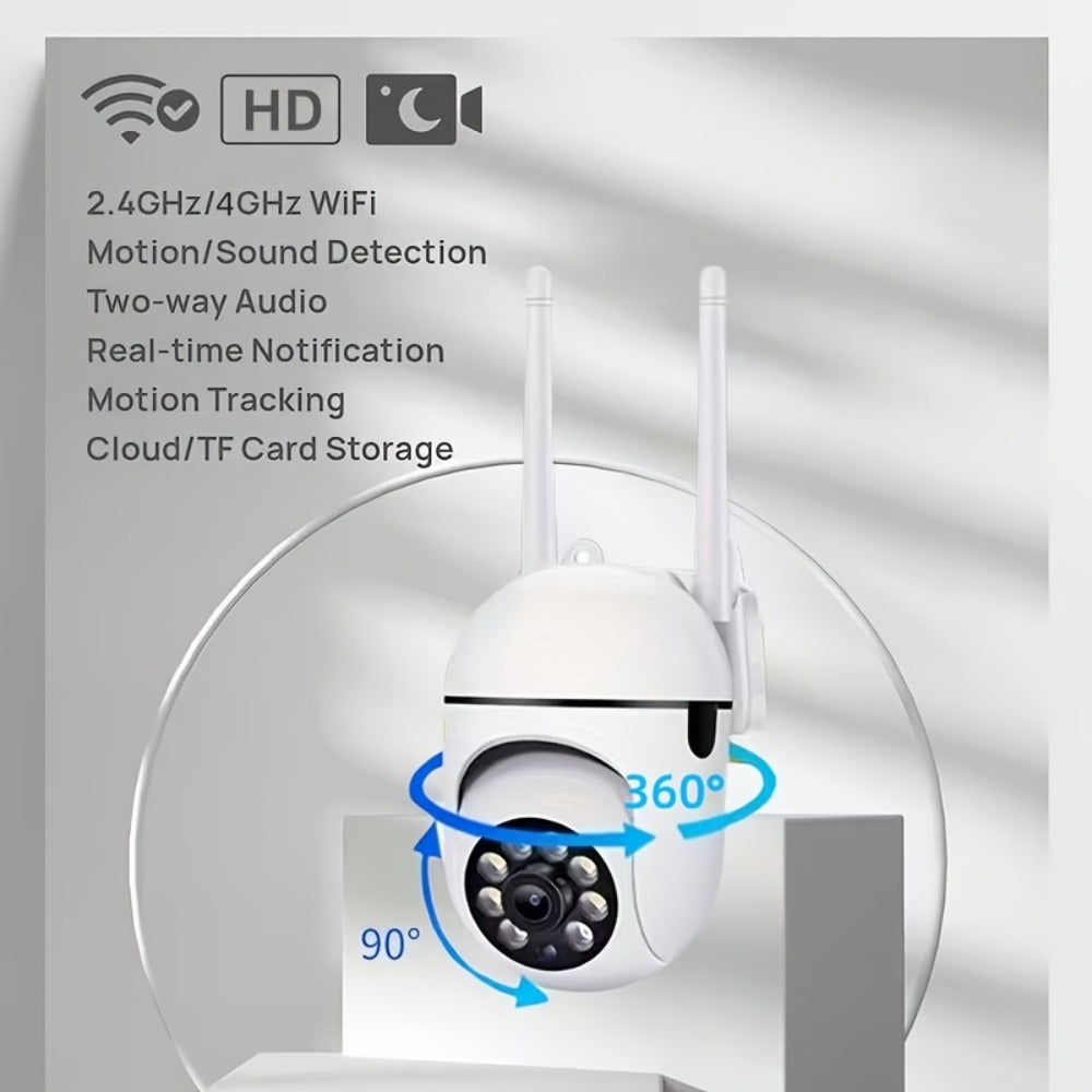 Indoor Security Camera 6-Pack with 1080P Video, 355° Pan-Tilt, Night Vision and USB Power Setup