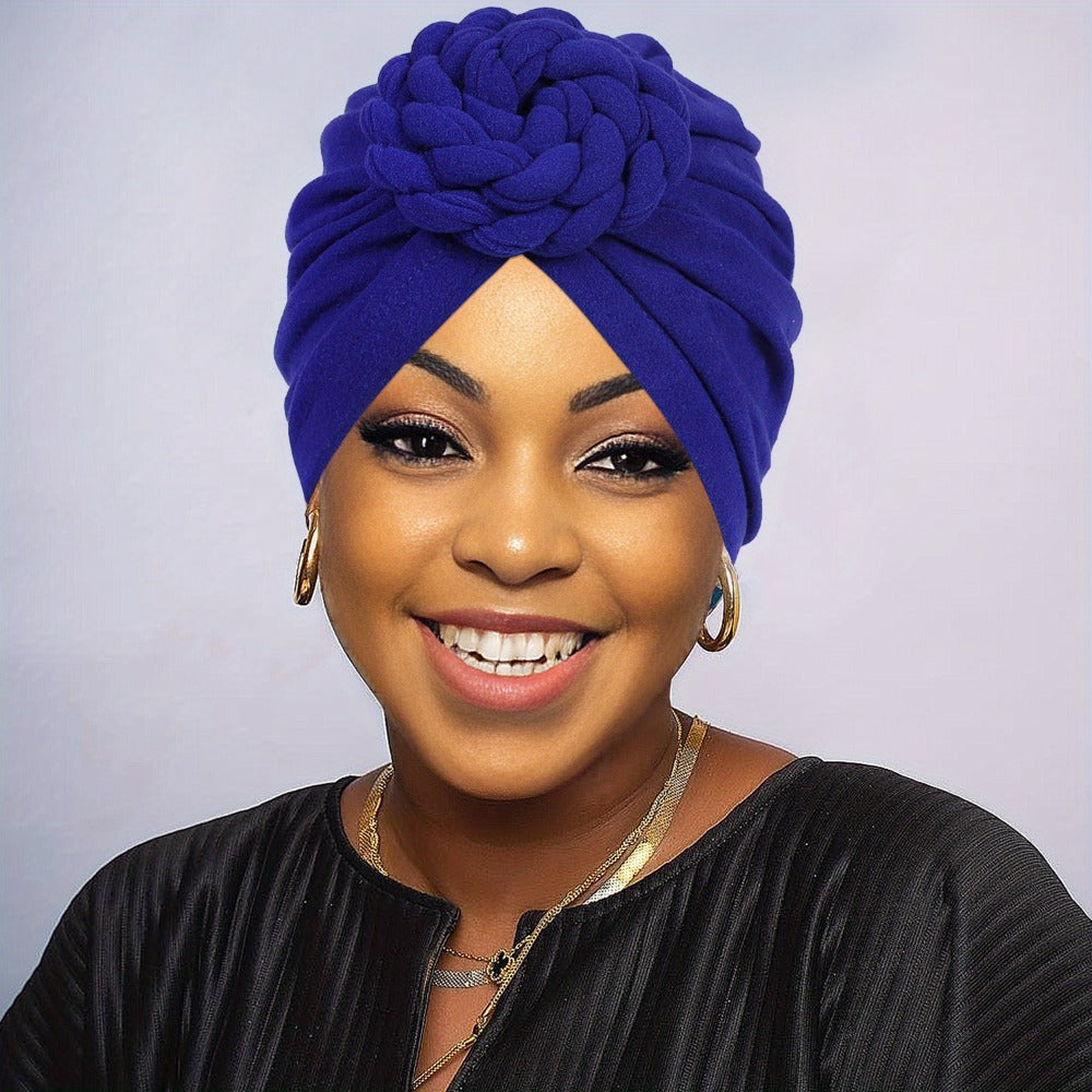 Five-Piece Braided Turban Headband Assortment in the Protected Mixed-Color Checkout Set for Styling