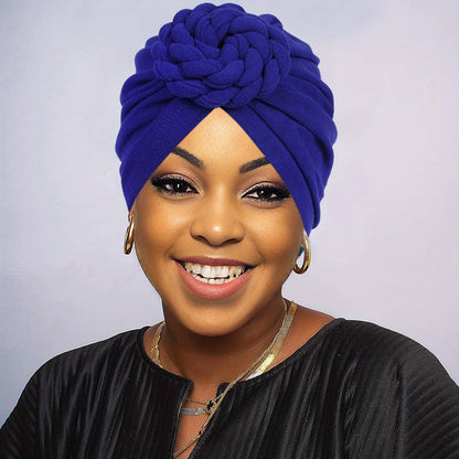 Five-Piece Braided Turban Headband Assortment in the Protected Mixed-Color Checkout Set for Styling