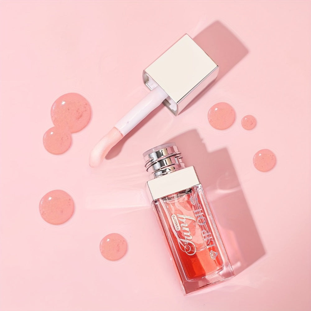 Plumping Lip Gloss Oil Set 3pcs 6pcs Hydrating Transparent Glow Lip Plumper - Long-Lasting High-Shine Glossy Finish in Berry Coral Pink Red, Nourishing Lip Care Gift for Women & Girls