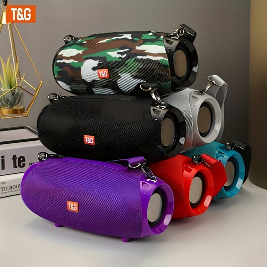 Portable Bluetooth Speaker TG534 with Dual Drivers, TWS, FM Radio, TF, USB and Built-In Microphone