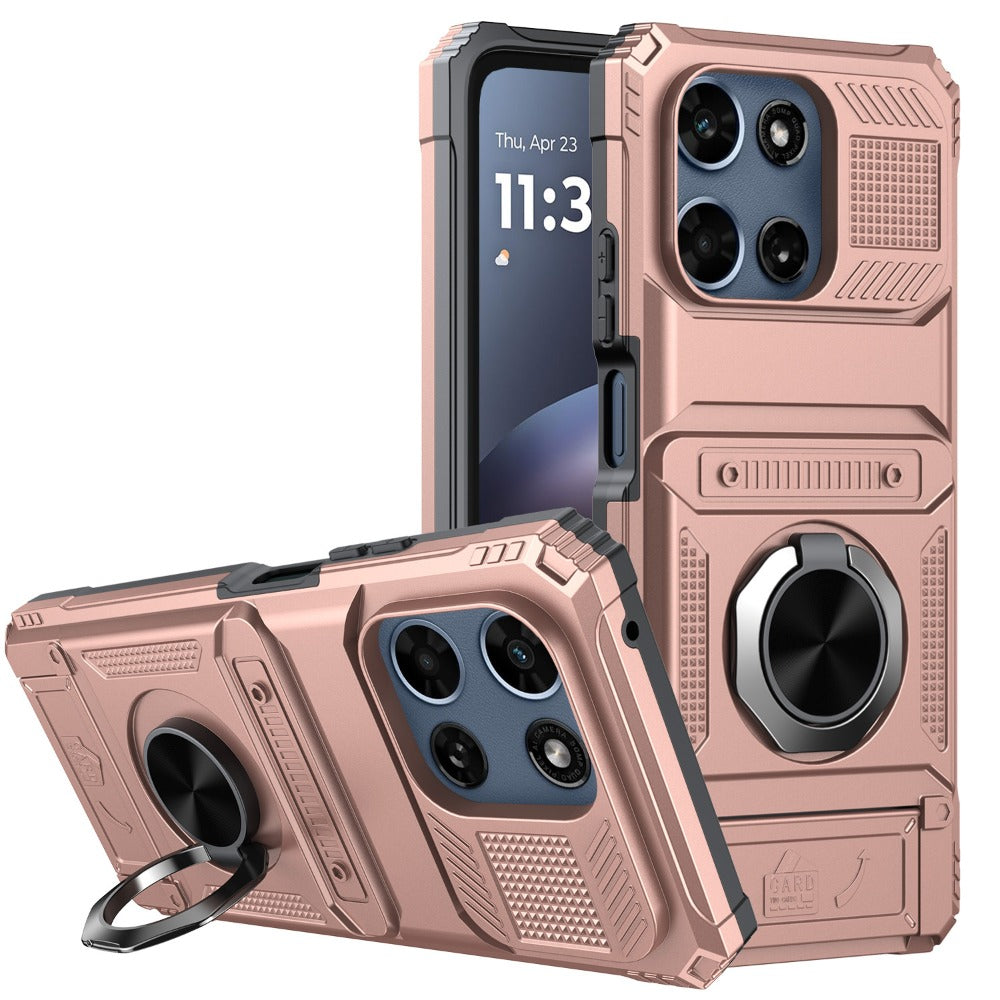 Magnetic Metal Kickstand Moto G 5G 2025 2026 Case Shockproof Drop Protection Slim Protective Phone Cover for Motorola Moto G 5G 2025 Moto G 5G 2026 Moto G Play 2026 6.7 Inch – Hands-Free Stand
