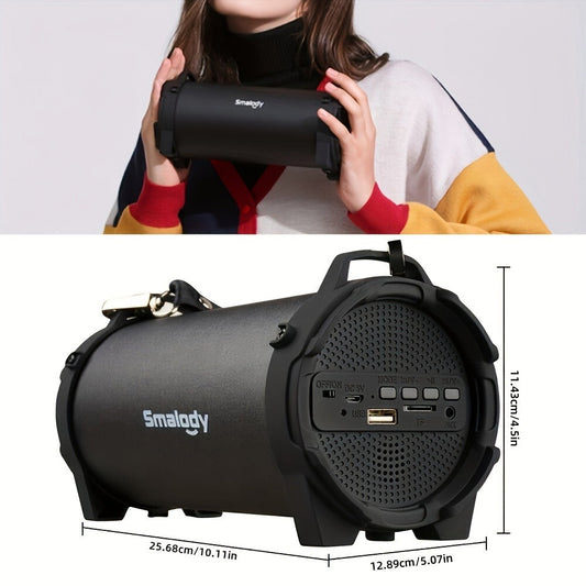 Rechargeable Wireless Boombox Speaker with 3.5mm AUX Input & USB Port – Loud Stereo Sound, 2000mAh Battery, 5H Playtime, Outdoor Indoor Party Home Speaker System