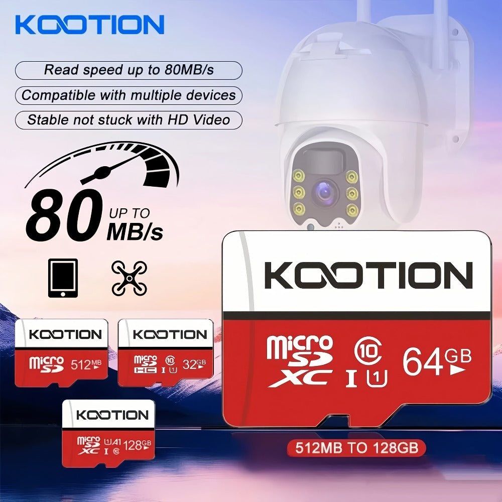 UHS-I C10 90MB/s Micro SD Card Bulk Pack with SD Adapter, TF Memory Card 5 or 10 Pack Full HD 1080P Recording for Smartphone Tablet Laptop Action Camera Dash Cam Drone Game Console – 512MB to 128GB