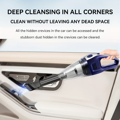 Wireless Car Vacuum Cleaner 5000PA - USB Charging, One-Click Dust Empty, 2000mAh Rechargeable, 40dB Low Noise, Portable Handheld Auto Vacuum for Cars, Home, Office & Pet Hair, 6 Colors