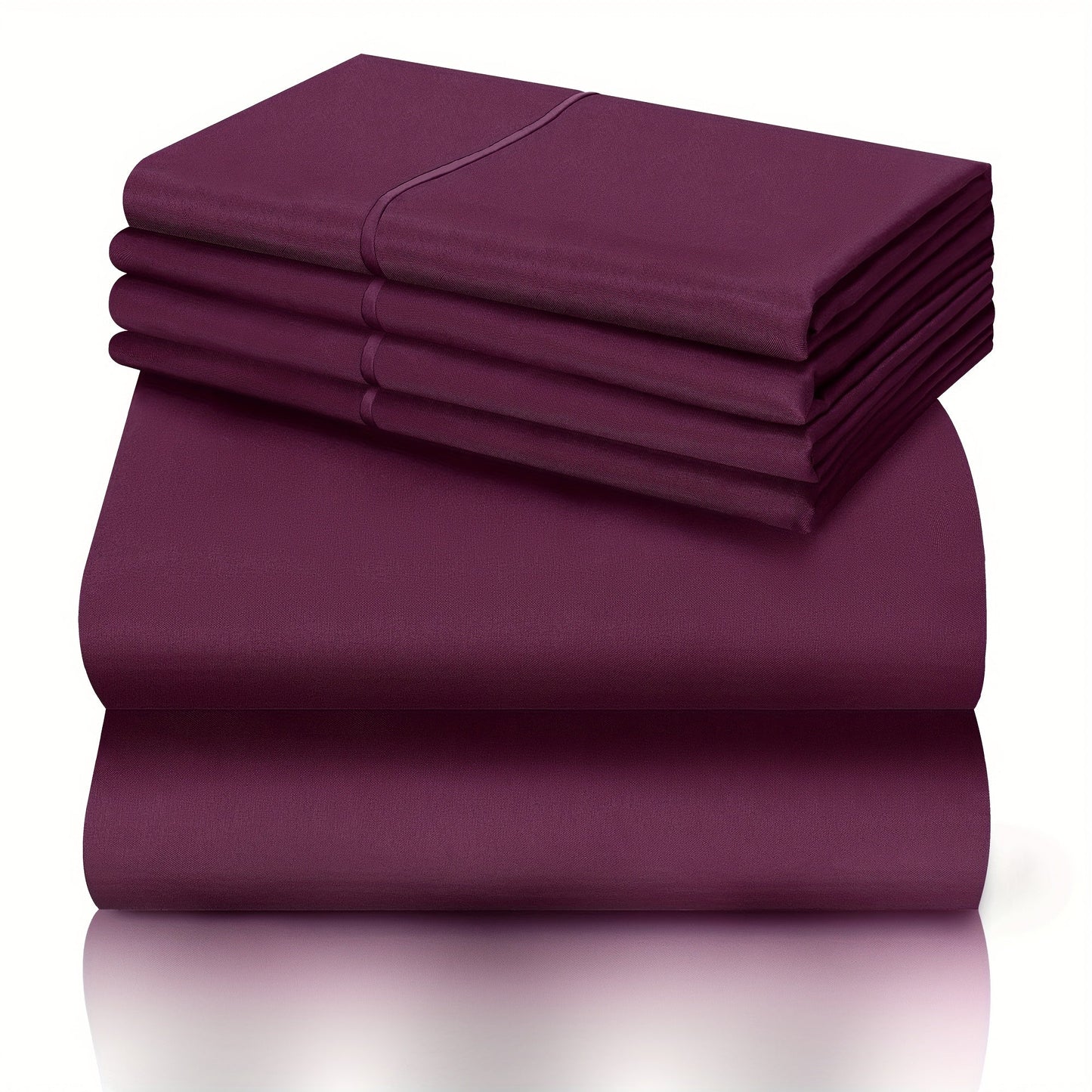 California King Sheet Set 6-Piece Breathable Cooling Bed Sheets Ultra-Soft Hotel Luxury Microfiber 18 Inch Deep Pocket Wrinkle Fade Resistant Flat Sheet Fitted Sheet 4 Pillowcases Multiple Colors