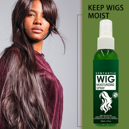 Synthetic Wig Refresher Spray Leave-In Conditioner — Revitalizes & Detangles Wigs & Hairpieces, Cleanses Between Washes, Extends Wig Lifespan, Soft Fresh Scent, Daily No-Rinse Wig Care for Synthetic Hair