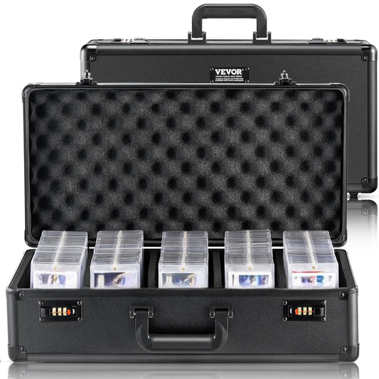 PSA Graded Card Storage Box 5-Slot Aluminum Case Combination Lock