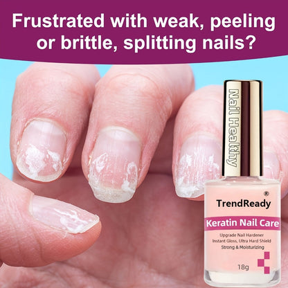 Colored Nail Hardener Set Pink White Yellow - Fast Drying 15ml Nail Strengthener for Weak Splitting Brittle