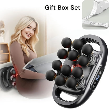 Multihead Massage Gun in Gray with 12, 16 or 22 Massage Heads, Nine Gear Positions and Nine Mode Groups