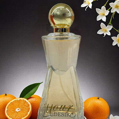 Women's Eau de Parfum 3.4oz Long-Lasting Floral Fruity Scent Orange Peach Jasmine Your Desire Luxury Perfume Spray for Women Gift Idea