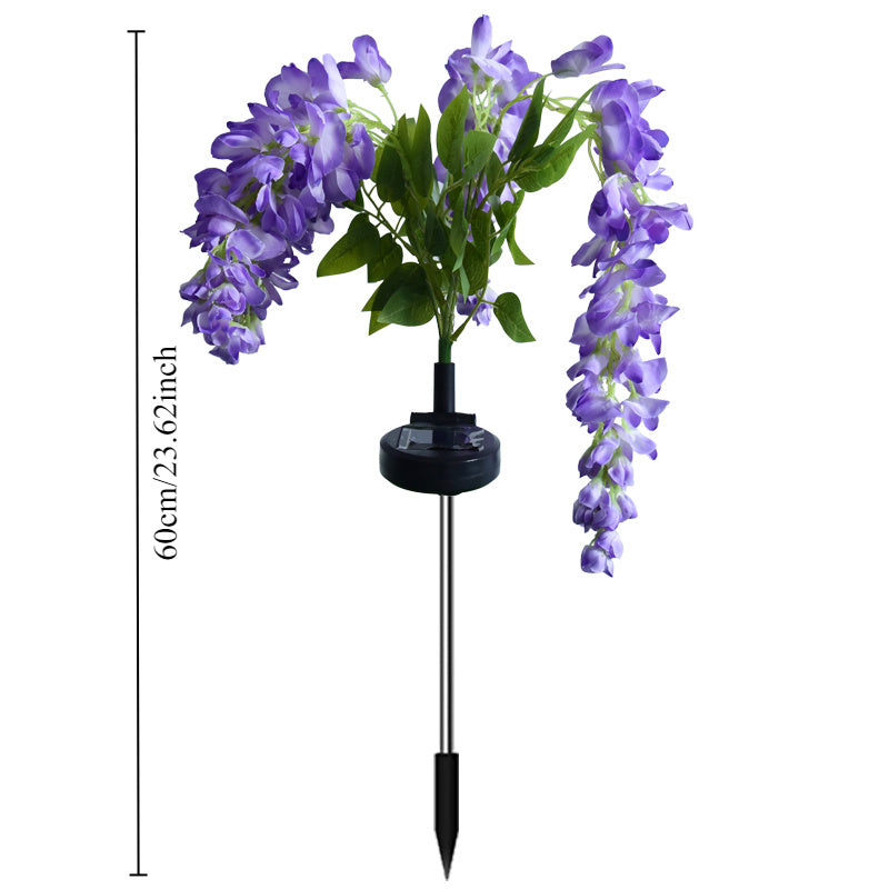 Solar Wisteria Flower Garden Light 52 LED, 2 Modes Waterproof