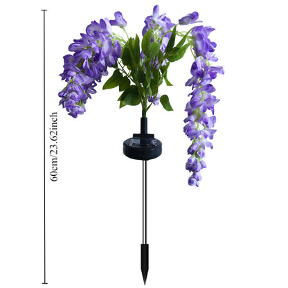 Solar Wisteria Flower Garden Light 52 LED, 2 Modes Waterproof