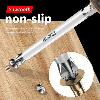 Six-Piece PH2 Magnetic Screwdriver Bit Set in 25, 50, 65, 70, 90 and 150 mm Lengths for Drills and Drivers