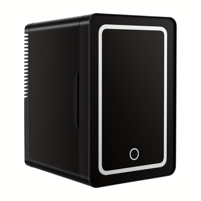 Mini Fridge 1.59 Gal 9-Can - AC/DC Portable Cooler & Heater, Silent Thermoelectric Refrigerator for Skincare, Drinks & Cosmetics, Bedroom, Office, Dorm, Desk, Car & Travel