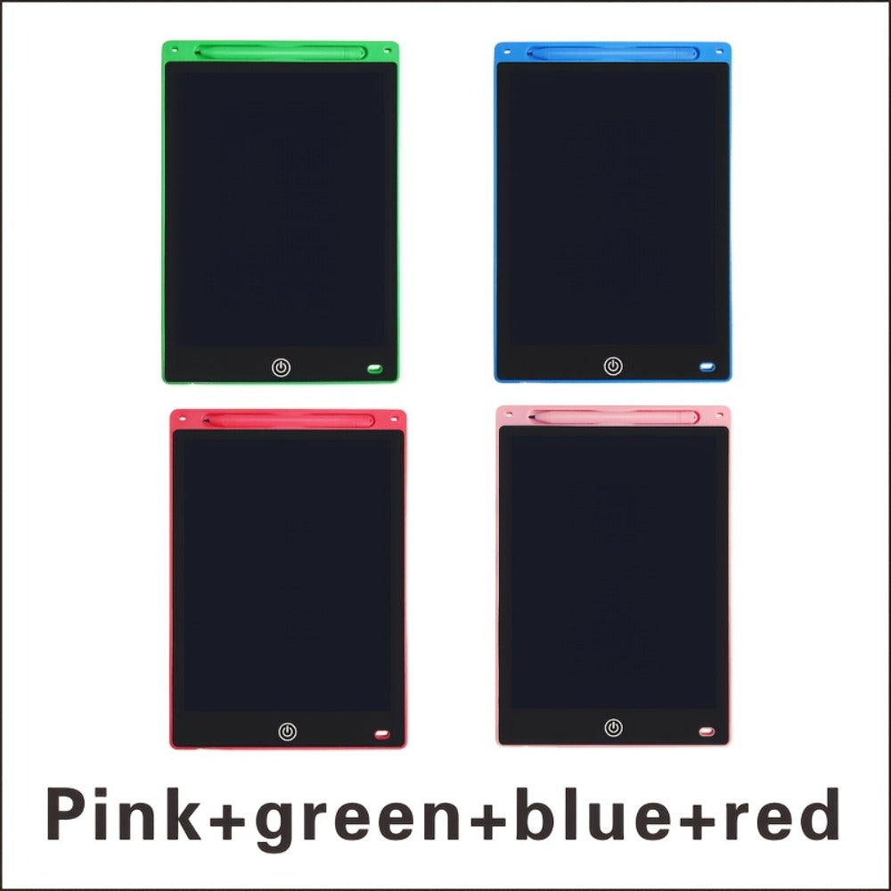 LCD Writing Tablet 4 Pack 8.5 Inch Colorful Doodle Board Reusable Electronic Drawing Pad Educational Toy for Kids Ages 3-6 Boys Girls Home School Travel Gift