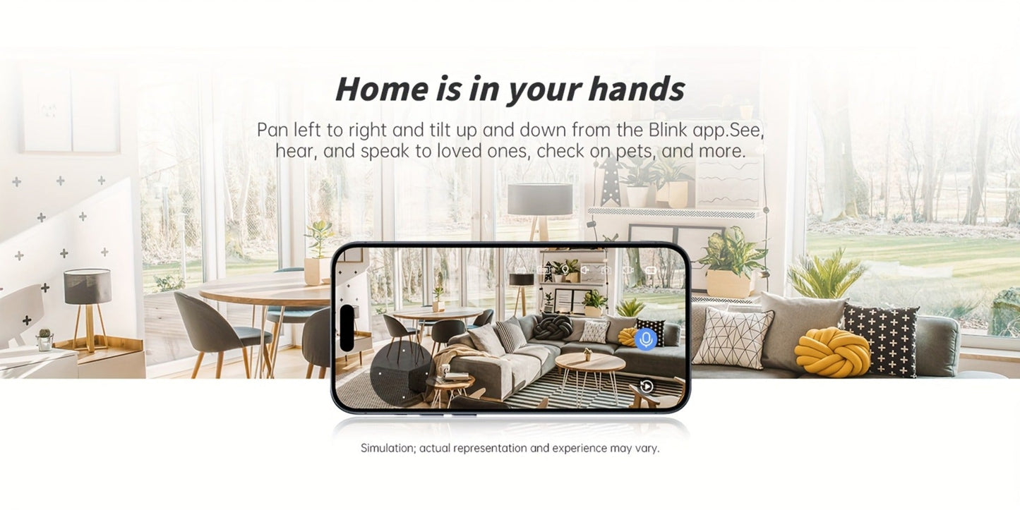 Security Camera 3MP Robot-Style Indoor Model with 360 Pan-Tilt, Auto Motion Tracking and Two-Way Audio
