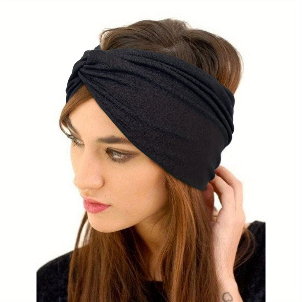 Twenty-Piece Wide Knot Headband Assortment in Protected Solid Colors for Everyday Hair Styling