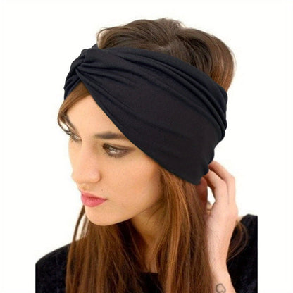 Twenty-Piece Wide Knot Headband Assortment in Protected Solid Colors for Everyday Hair Styling