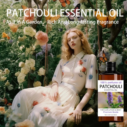 Essential Oil Patchouli Earthy Woody Aroma in 52ml Bottle for Diluted Topical, Diffuser and Humidifier Use