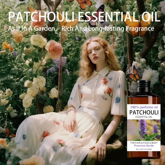 Essential Oil Patchouli Earthy Woody Aroma in 52ml Bottle for Diluted Topical, Diffuser and Humidifier Use