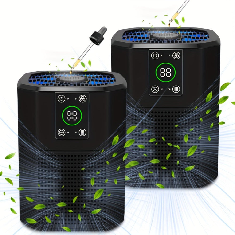 Air Purifier with ULPA Filter, Four Modes, Nine Timer Settings, Sleep Mode and Single or Two-Unit Options