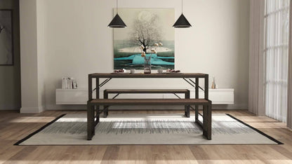 45.5-Inch Space-Saving Dining Table Set for Kitchen and Dining Room