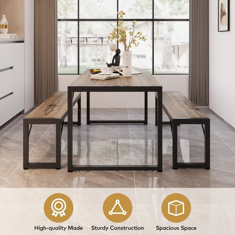 45.5-Inch Space-Saving Dining Table Set for Kitchen and Dining Room