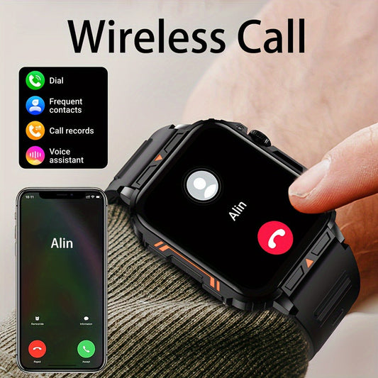 Smartwatch – for Men with Bluetooth Calling SENBONO BT8959T5, 1.95" Large Display, 100+ Sport Modes, 340mAh Long Battery, Multiple Watch…